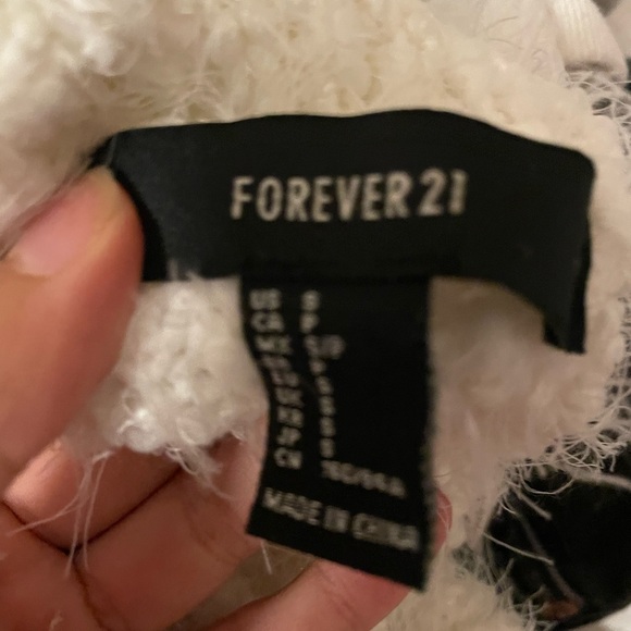 Forever 21 Soft White Cowl Neck Sweater - Picture 3 of 4
